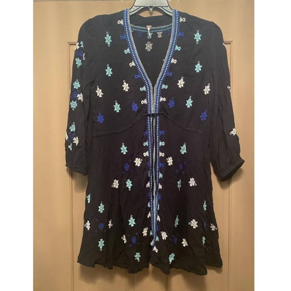 Free People embroidered dress size M